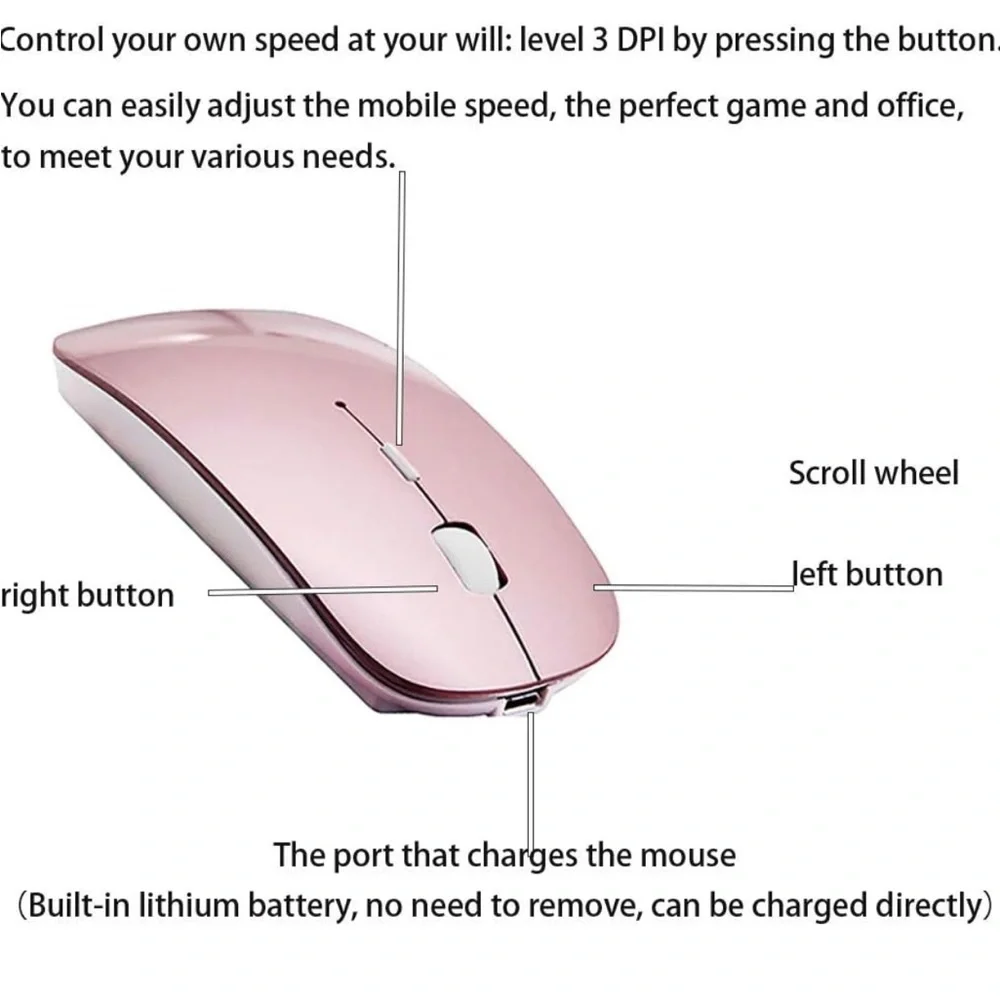 Wireless Pink Mouse